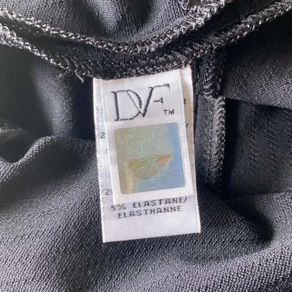 DVF CARLITA KNIT FLARE SKIRT BLACK Size 2 - Picture 6 of 11